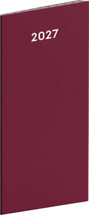 NOTIQUE Taschenkalender CZ 2026, Monatsplaner, 8 x 18 cm - Reklamnepredmety