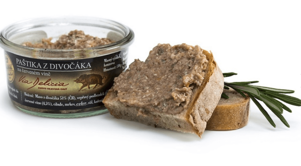 Wildschweinpastete in Rotwein