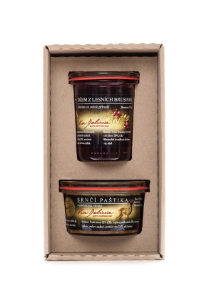 Geschenkbox mit 2 Produkten (DUO Pastete 130 g und Marmelade 175 g) - Reklamnepredmety