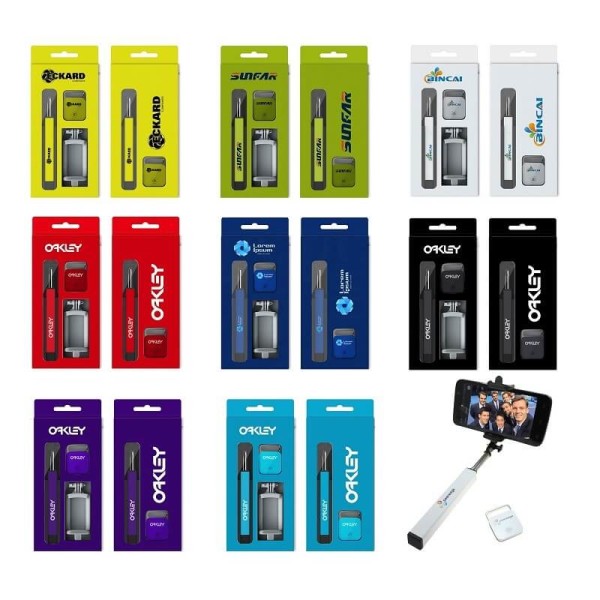 SET - BLUETOOTH AUSLÖSER FÜR SMARTPHONE/IPHONE + SELFIE-STICK