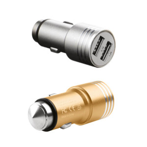 DUALER AUTO USB-ADAPTER MIT HAMMER ZUM ZERSCHLAGEN VON GLAS - Reklamnepredmety