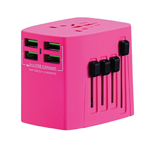 REISEADAPTER MIT 4 USB-SCHNITTSTELLEN