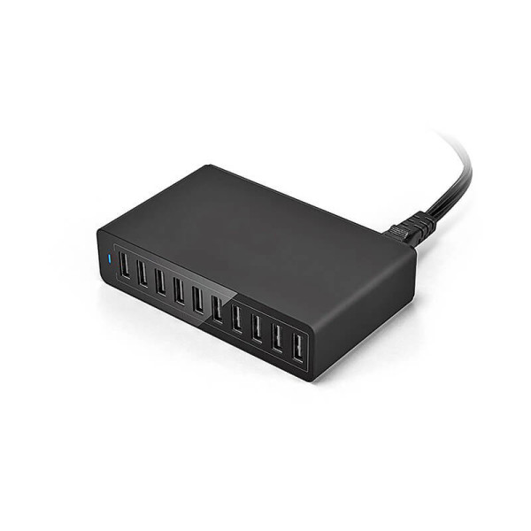 USB ADAPTER MIT 10 USB-SCHNITTSTELLEN, 50 W