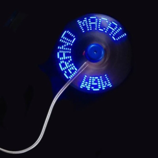 USB-VENTILATOR MIT LED-TEXT