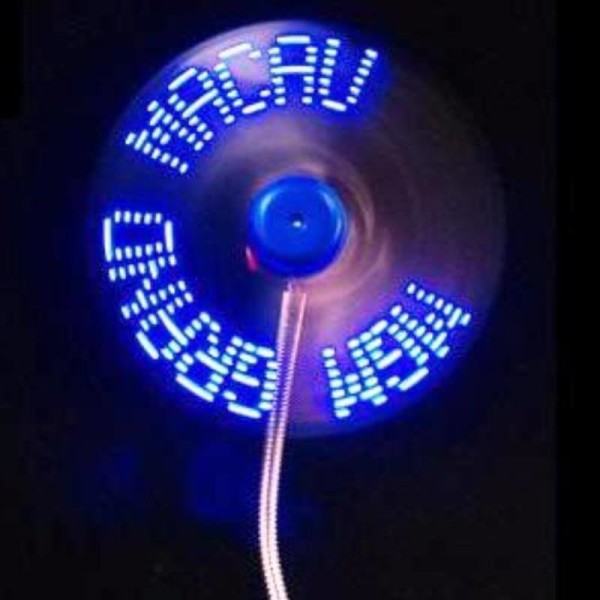 USB-VENTILATOR MIT LED-TEXT