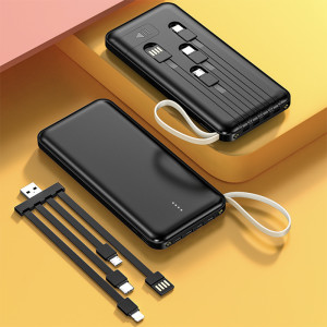 ELEGANTE DUALE POWER BANK MIT HOHER KAPAZITÄT (MOBILES LADEGERÄT) MIT LED LEUCHTE, 8000-10000mAh - Reklamnepredmety