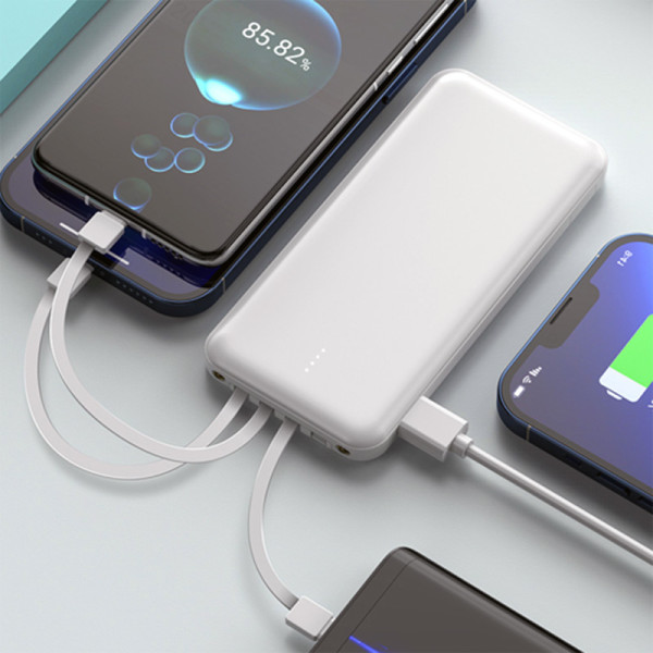 ELEGANTE DUALE POWER BANK MIT HOHER KAPAZITÄT (MOBILES LADEGERÄT) MIT LED LEUCHTE, 8000-10000mAh