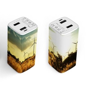 KOMPAKTE POWER BANK (MOBILES LADEGERÄT) MIT LEISTUNGSFÄHIGER LED LEUCHTE, 4000 - 10000 mAh - Reklamnepredmety