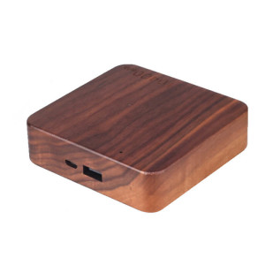 POWER BANK MIT HOLZGEHÄUSE, 10400 mAh - Reklamnepredmety