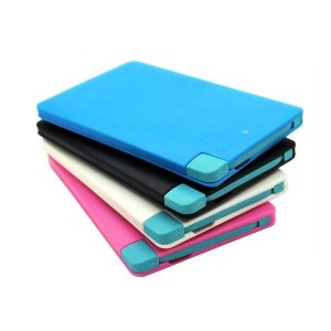 ULTRADÜNNE POWER BANK - KARTE (MOBILES LADEGERÄT) 2500 mAh - Reklamnepredmety