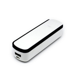 KLEINE POWER BANK MIT EINGELEGTEM KABEL, 2600 mAh - Reklamnepredmety