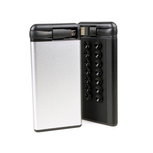 SLIM POWER BANK MIT SAUGKNOPF UND BEIGELEGTEM LADEKABEL, 4000 mAh - Reklamnepredmety