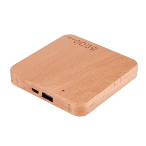 POWER BANK MIT HOLZGEHÄUSE, 5200 mAh - Reklamnepredmety