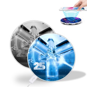 QI INDUKTIONS-LADEUNTERLAGE (KABELLOSES LADEGERÄT) UND 4 PORT USB HUB - Reklamnepredmety