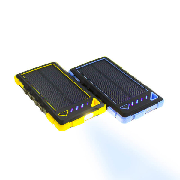 DUALE OUTDOOR SOLAR-POWER BANK (MOBILES LADEGERÄT) MIT LED-LEUCHTE, 8000 mAh