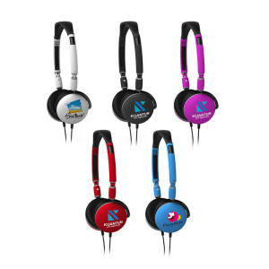 FALTBARE KOPFHÖRER MIT CMYK-DRUCKOPTION - Reklamnepredmety