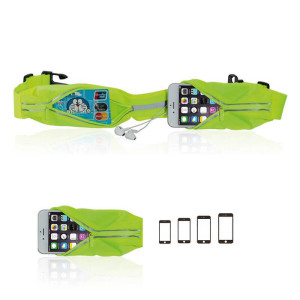 SPORT-GÜRTEL MIT ZWEI TASCHEN UND REFLEKTIERENDEN ELEMENTEN - Reklamnepredmety