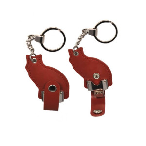 USB-STICK LEDER KATZE - Reklamnepredmety