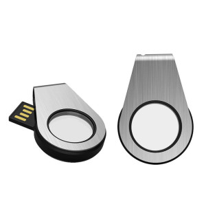 DREHBARER USB-STICK MIT LED UNTERLEUCHTETEM LOGO - Reklamnepredmety