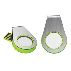 DREHBARER USB-STICK MIT LED UNTERLEUCHTETEM LOGO - Reklamnepredmety