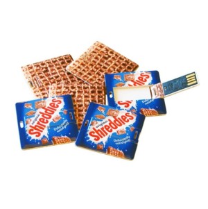 MINI USB-STICK KARTE QUADRAT - Reklamnepredmety