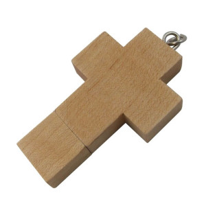 USB-STICK HOLZ KREUZ - Reklamnepredmety