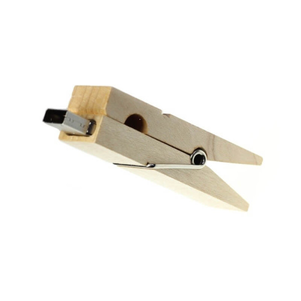 USB-STICK HOLZ WÄSCHEKLAMMER
