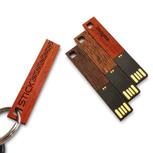 ULTRASLIM HOLZ USB-STICK - Reklamnepredmety