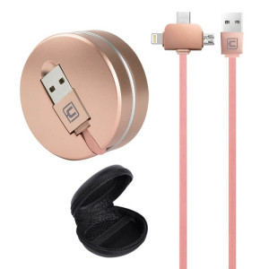 DATEN- UND LADEKABEL 3 IN 1 MIT WINDE - Reklamnepredmety