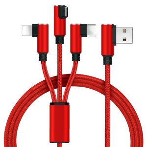 USB-LADEKABEL 3 IN 1 MIT „L“-ANSCHLÜSSEN - Reklamnepredmety