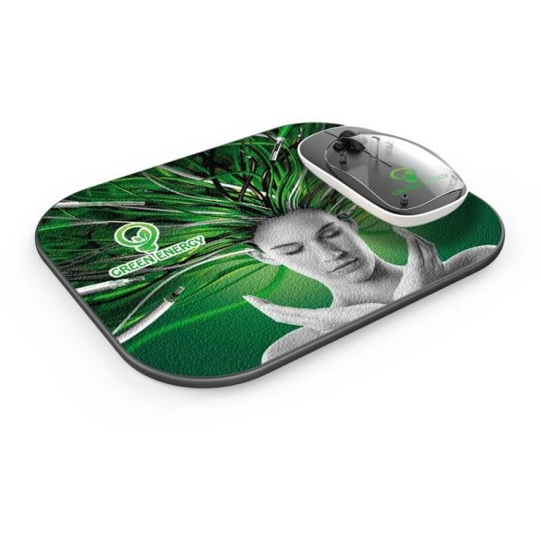 SET UNTERLAGEN UND FUNKMÄUSE MIT KABELLOSEM LADEGERÄT