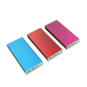 DUALE POWER BANK AUS METALLMIT DER MÖGLICHKEIT EINES LED-LIGHT-UP-LOGOS 12000/15000/20000 MAH - Reklamnepredmety