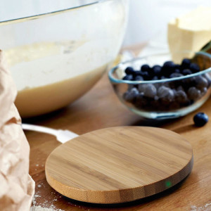 BAMBUS KABELLOSES 10W SCHNELLADEGERÄT - Reklamnepredmety