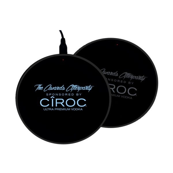 KABELLOSE SLIM SCHNELLLADEUNTERLAGEMIT LED-LOGO