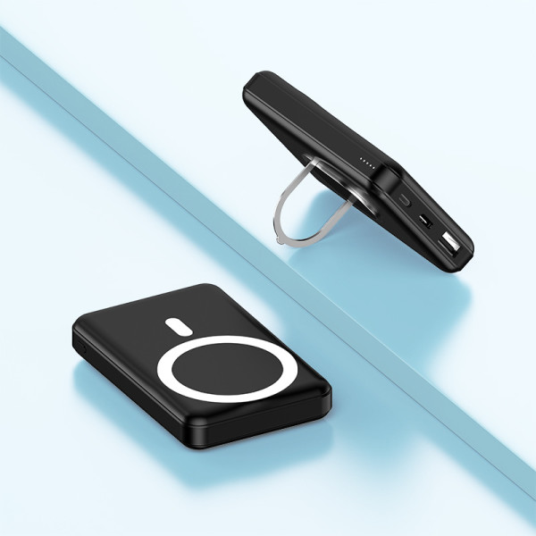 DUALE KABELLOSE POWERBANK (QI STANDARD) MIT DISPLAY, 10000 MAH