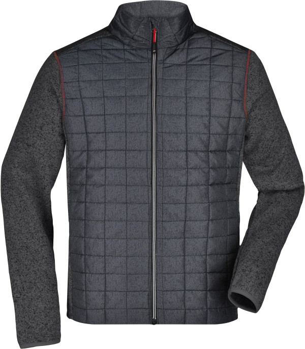 Herren Strick Hybrid Jacke