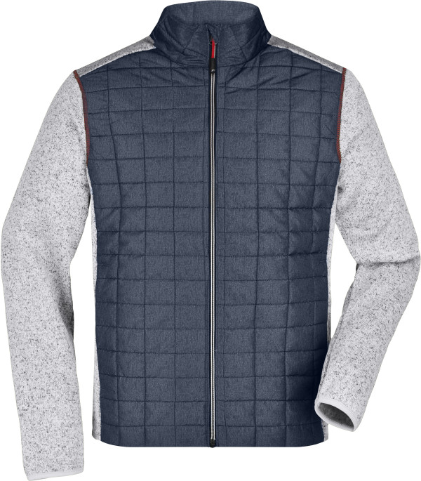 Herren Strick Hybrid Jacke