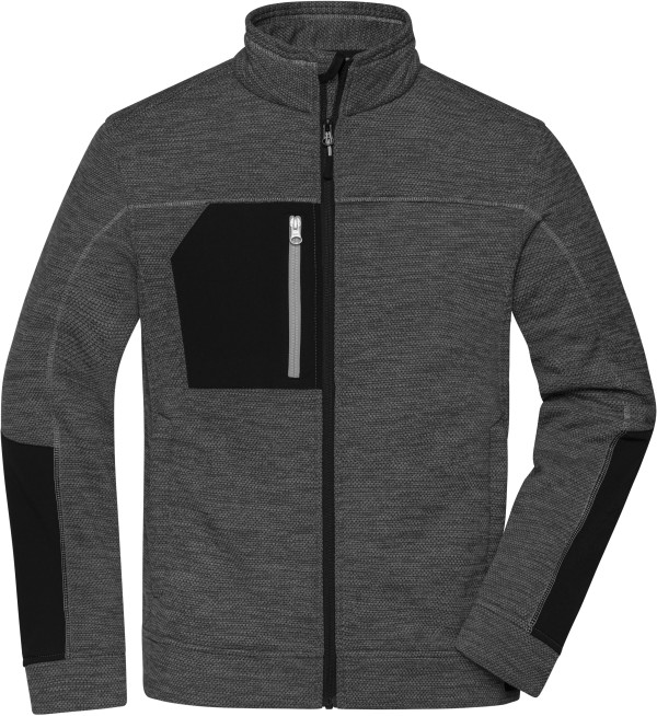 Herren Strickfleece Jacke