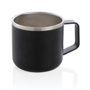 Stainless-Steel Camping-Tasse, grün - Reklamnepredmety