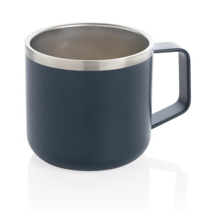 Stainless-Steel Camping-Tasse, grün - Reklamnepredmety