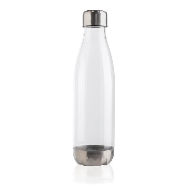 Auslaufsichere Trinkflasche mit Stainless-Steel-Deckel, blau