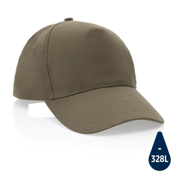 Impact 5 Panel Kappe aus 190gr rCotton mit AWARE™ Tracer x,