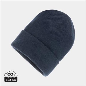Impact Polylana® Beanie mit AWARE™ Tracer, navy blau - Reklamnepredmety