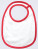 Single Layer Lätzchen - BZ59_White_Red - variant Ls 1000312605