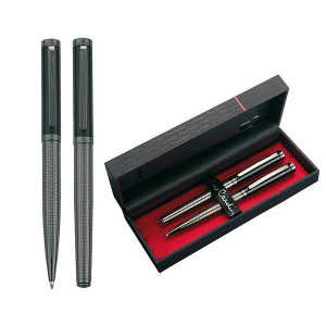 PIERRE CARDIN MARIGNY sada kuličkového pera a rolleru černá - Reklamnepredmety