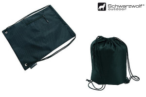 SCHWARZWOLF NUNAVUT Rucksack mit Kordelzug - Reklamnepredmety