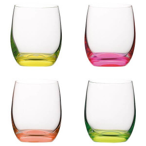 VS HATTA Set mit 4 Neongläsern – Farbmischung - Reklamnepredmety