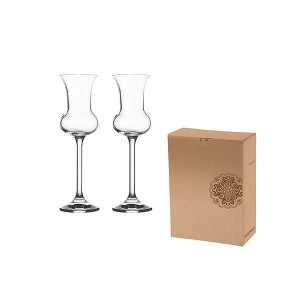 VS HAMEDAM 2 Grappa Set mit 2 Gläsern für Grappa oder Rum - Reklamnepredmety