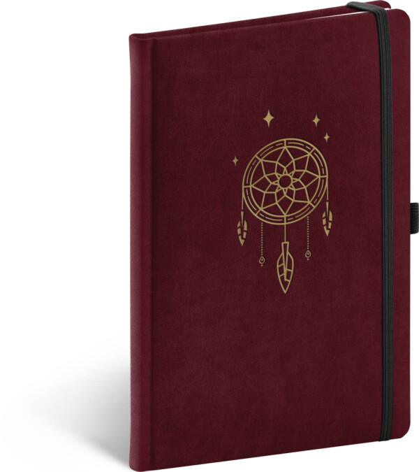 NOTIQUE Notes Samet Lapač snů, linajkovaný, 13 x 21 cm