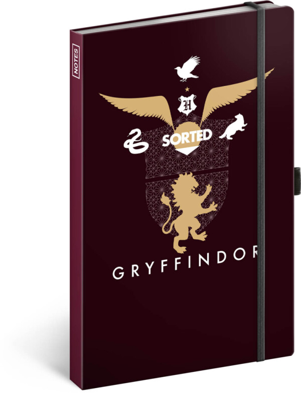 NOTIQUE Notizbuch Harry Potter – Gryffindor, liniert, 13 x 21 cm